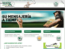 Tablet Screenshot of mensajeria507.com